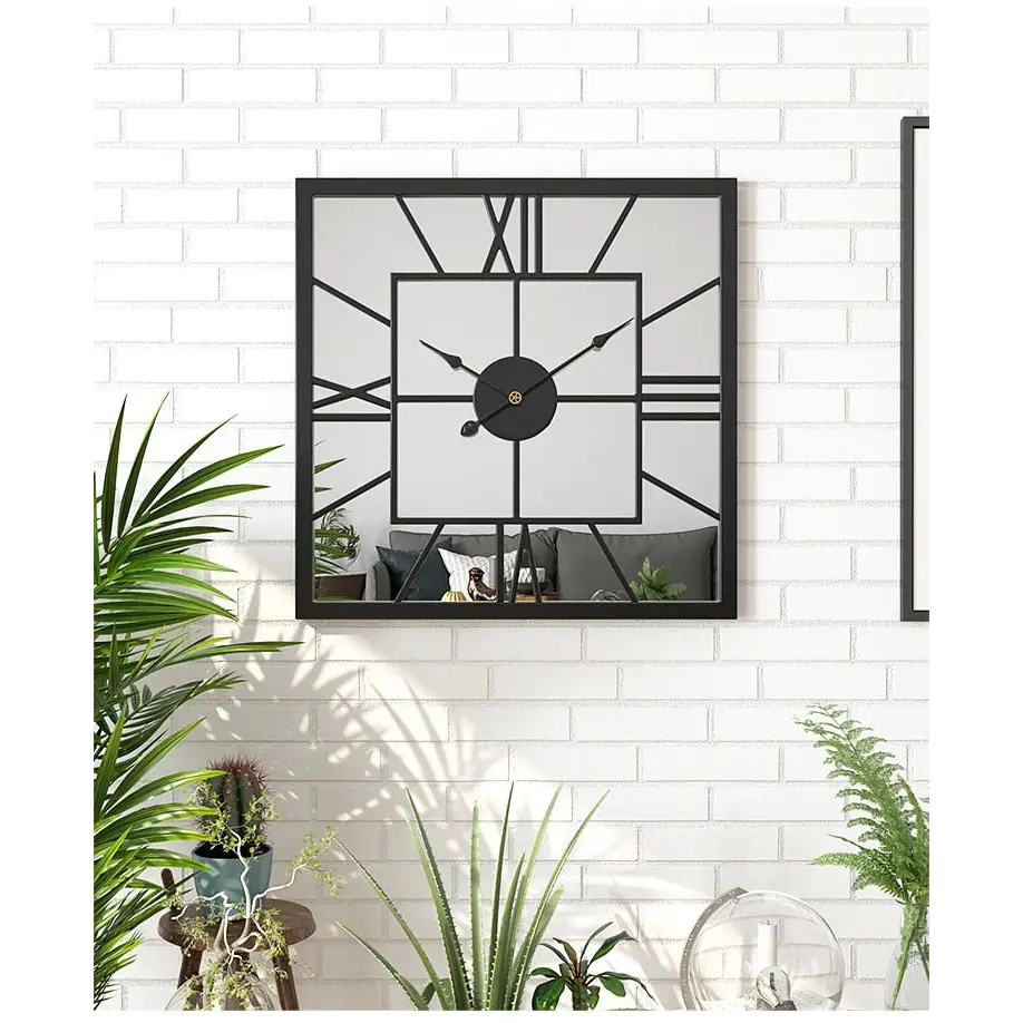 Horloge Murale avec Miroir - Horloges murales - 50 cm